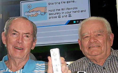 Close-to-pro golfers Pat McNamara and Bill Smith love to spend their days polishing their new-found skills. Close-to-pro golfers Pat McNamara and Bill Smith love to spend their days polishing their new-found skills.
